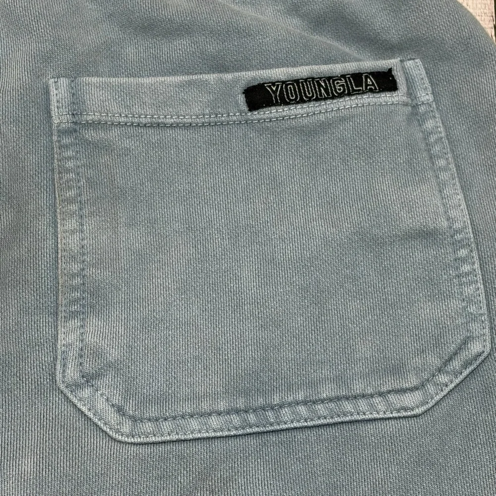 YoungLA Shorts Mens Size XL Light Blue Sweats Grunge Athletic Gym Streetwear